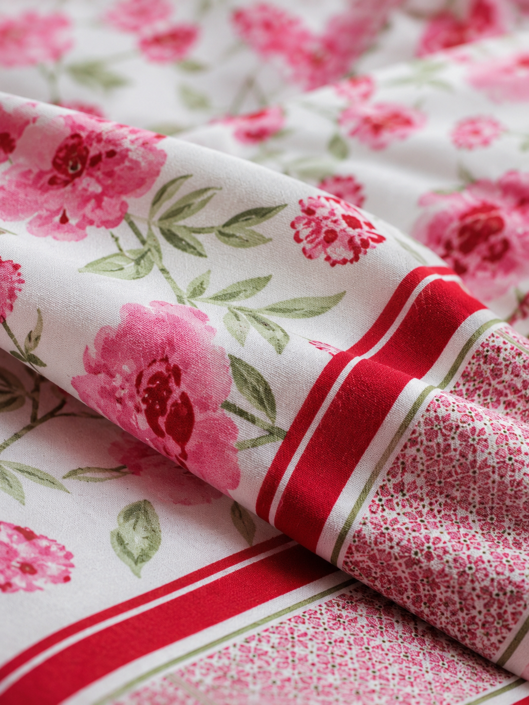 Premium Pure Cotton Floral Bedsheet Set (with 2 Pillow Covers)