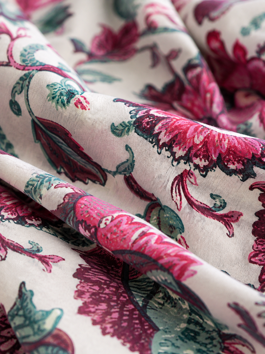 Gulnaar Floral Bedsheet | 100% Pure Cotton | 300+ TC | HEMVI