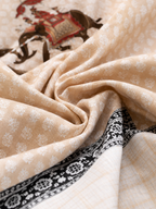 Shahi Gajraj Cotton Bedsheet | 120×120 Inches | 100% Pure Cotton | Vastu Compliant | HEMVI