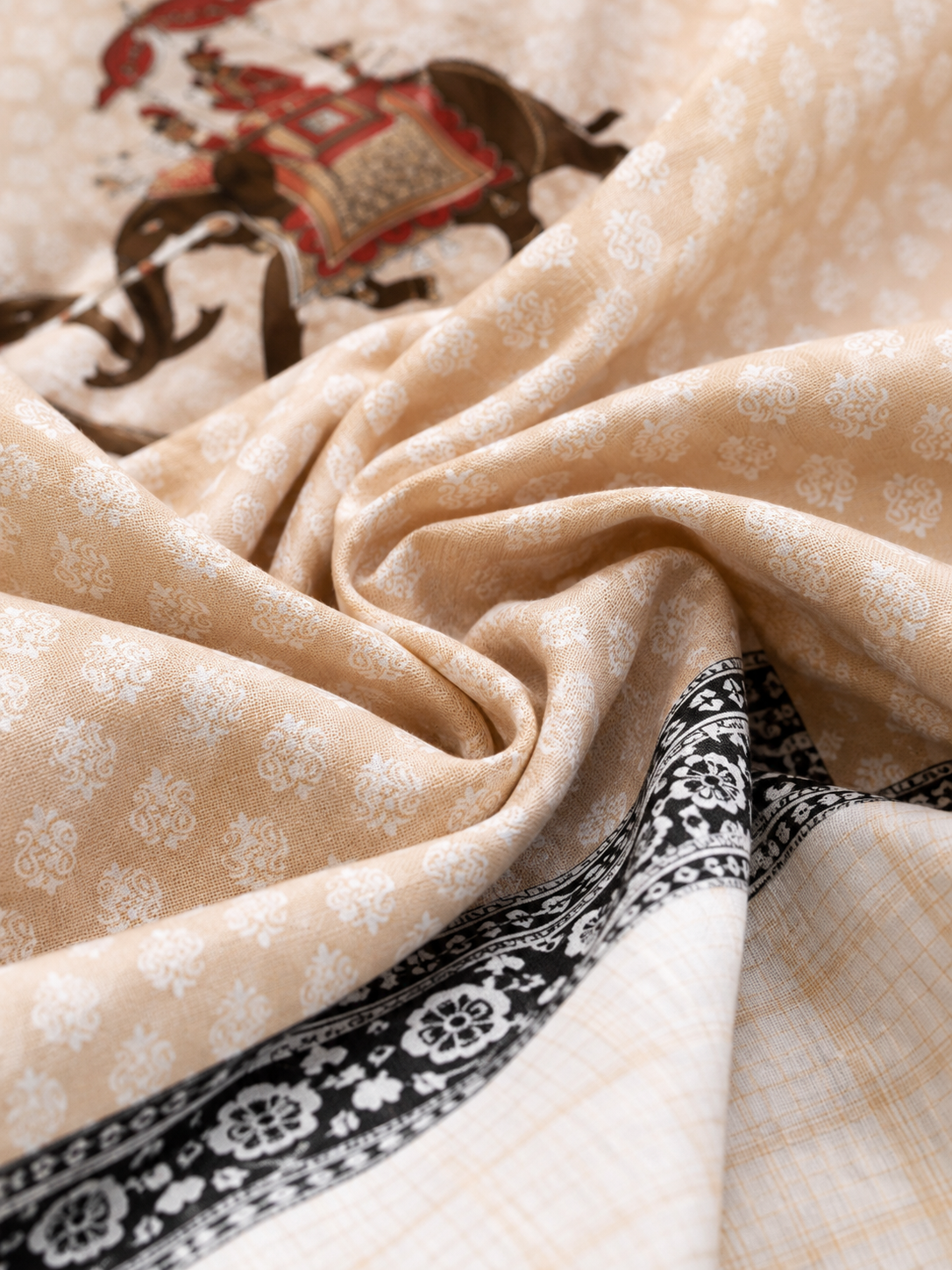 Shahi Gajraj Cotton Bedsheet | 120×120 Inches | 100% Pure Cotton | Vastu Compliant | HEMVI